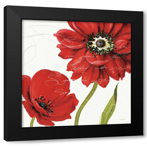 Rouge Paris I Black Modern Wood Framed Art Print with Double Matting by Audit, Lisa