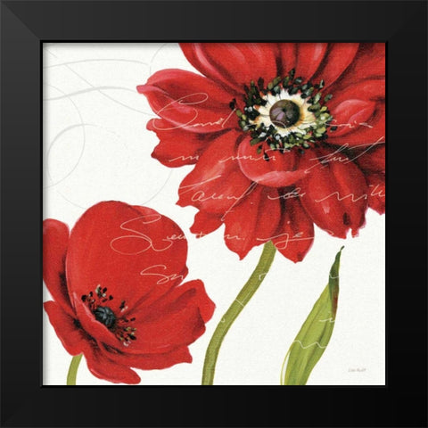 Rouge Paris I Black Modern Wood Framed Art Print by Audit, Lisa