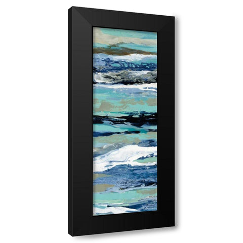 Coastal Sea Foam II Black Modern Wood Framed Art Print by Vassileva, Silvia