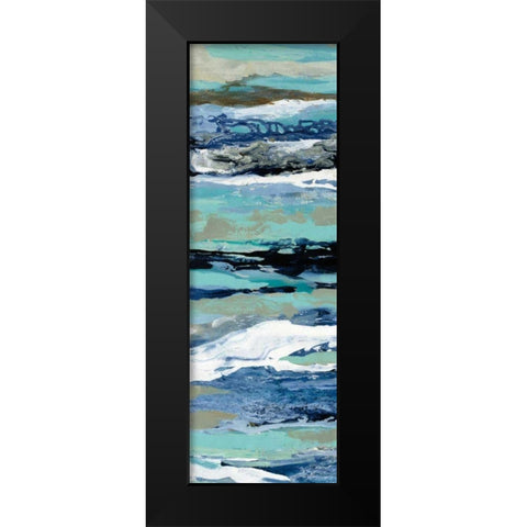 Coastal Sea Foam II Black Modern Wood Framed Art Print by Vassileva, Silvia