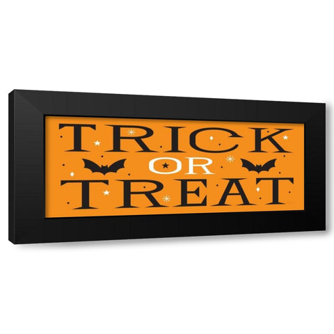 Halloween Fun Black Modern Wood Framed Art Print by Mullan, Michael