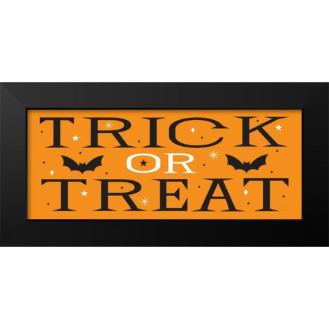 Halloween Fun Black Modern Wood Framed Art Print by Mullan, Michael