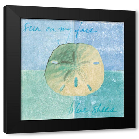 Serene Sands Black Modern Wood Framed Art Print with Double Matting by Schlabach, Sue