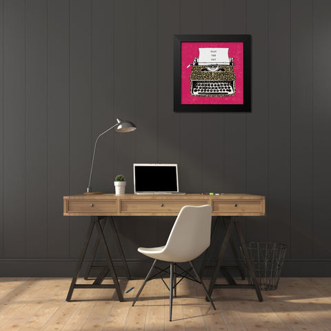 Slay the Day Black Modern Wood Framed Art Print by Mullan, Michael
