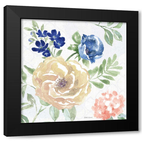 Coastline Botanical II Black Modern Wood Framed Art Print with Double Matting by Grove, Beth
