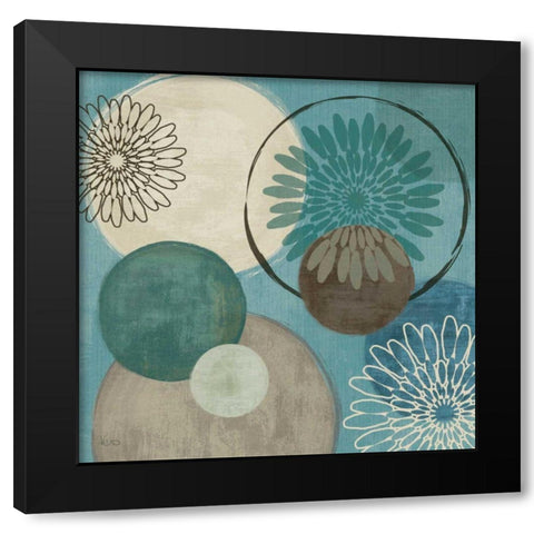 Flora Mood I Black Modern Wood Framed Art Print by Charron, Veronique