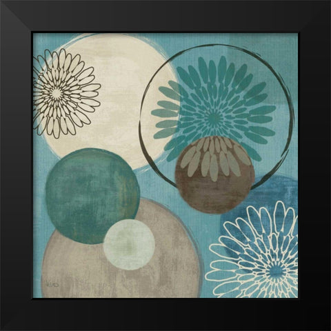 Flora Mood I Black Modern Wood Framed Art Print by Charron, Veronique