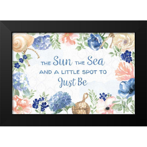 Coastline Botanical IV Black Modern Wood Framed Art Print by Grove, Beth