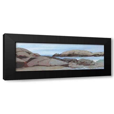 Warrens Point Winter Black Modern Wood Framed Art Print with Double Matting by Lovell, Kathrine
