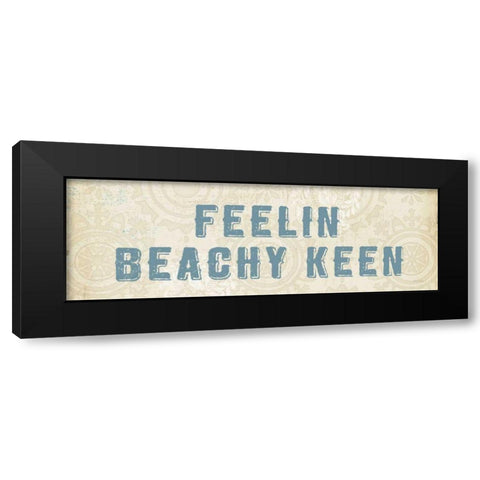 Beach Treasures VII  No Shells Black Modern Wood Framed Art Print with Double Matting by Adams, Emily