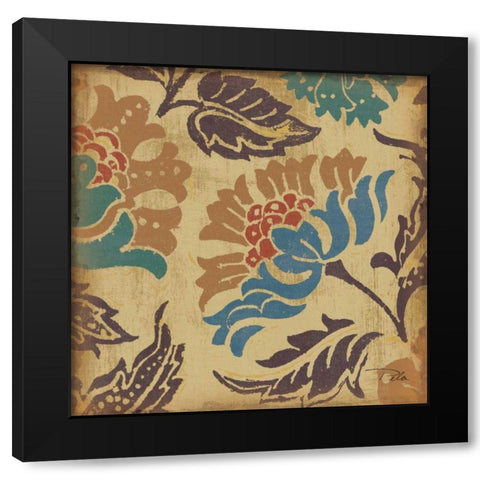 Estampes Floraux III Black Modern Wood Framed Art Print by Pela