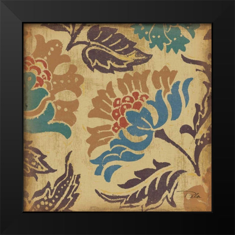 Estampes Floraux III Black Modern Wood Framed Art Print by Pela