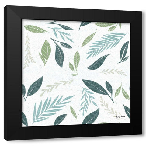Fruity Cocktails Pattern III Black Modern Wood Framed Art Print with Double Matting by Thorns, Becky