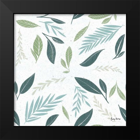 Fruity Cocktails Pattern III Black Modern Wood Framed Art Print by Thorns, Becky