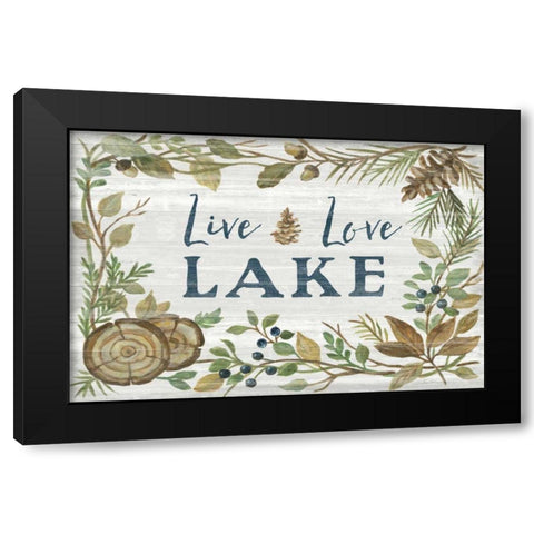 Lakeside Retreat III Black Modern Wood Framed Art Print by Vassileva, Silvia