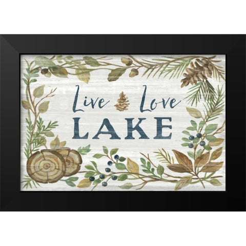 Lakeside Retreat III Black Modern Wood Framed Art Print by Vassileva, Silvia
