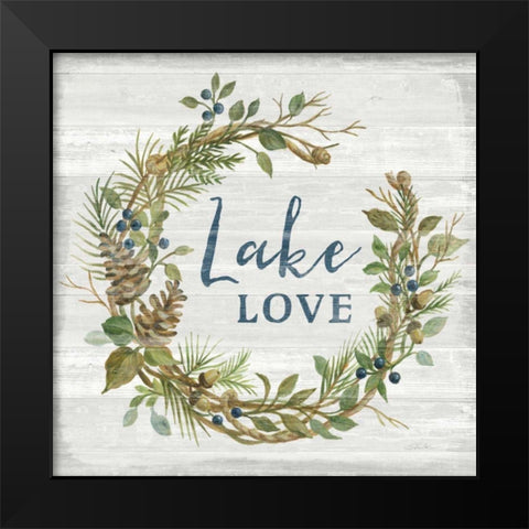 Lakeside Retreat IV Black Modern Wood Framed Art Print by Vassileva, Silvia