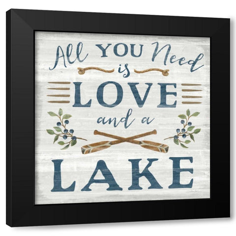 Lakeside Retreat VI Black Modern Wood Framed Art Print with Double Matting by Vassileva, Silvia