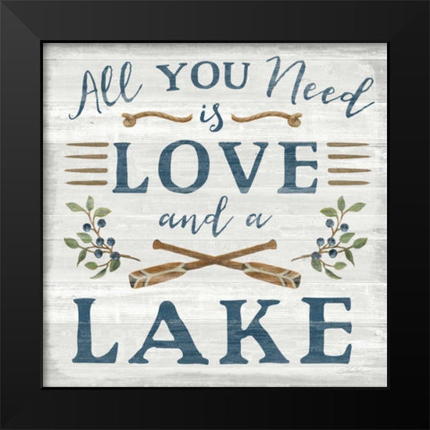 Lakeside Retreat VI Black Modern Wood Framed Art Print by Vassileva, Silvia