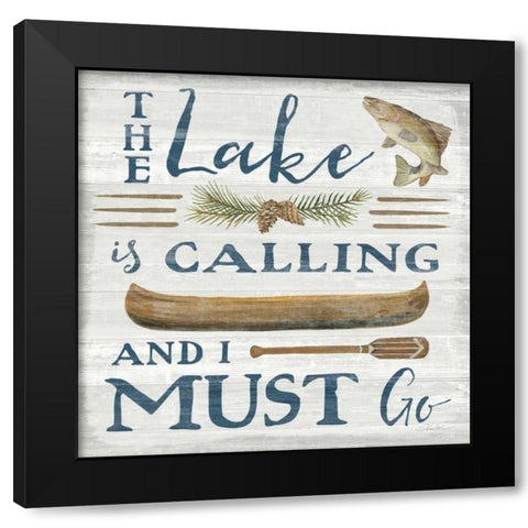 Lakeside Retreat VIII Black Modern Wood Framed Art Print by Vassileva, Silvia