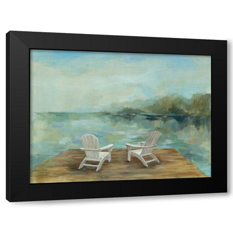 Lakeside Retreat I no Wood Black Modern Wood Framed Art Print by Vassileva, Silvia