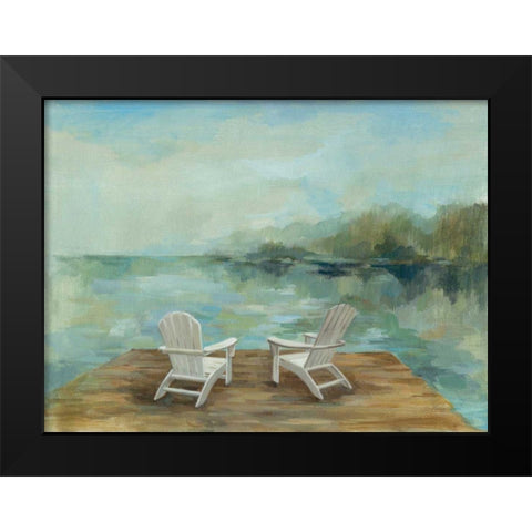 Lakeside Retreat I no Wood Black Modern Wood Framed Art Print by Vassileva, Silvia
