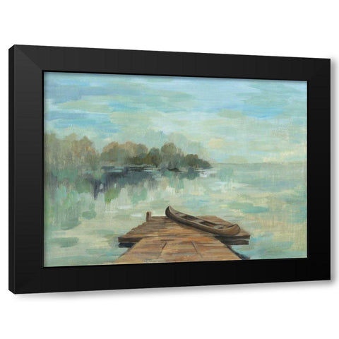Lakeside Retreat II no Wood Black Modern Wood Framed Art Print with Double Matting by Vassileva, Silvia