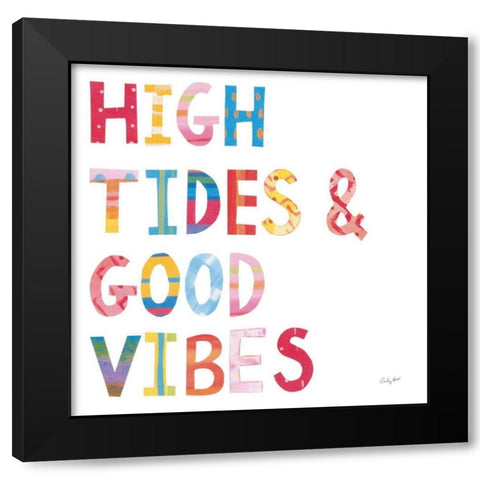 Sea Sand Sun II Black Modern Wood Framed Art Print with Double Matting by Prahl, Courtney