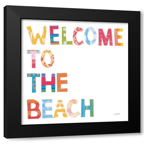 Sea Sand Sun III Black Modern Wood Framed Art Print with Double Matting by Prahl, Courtney