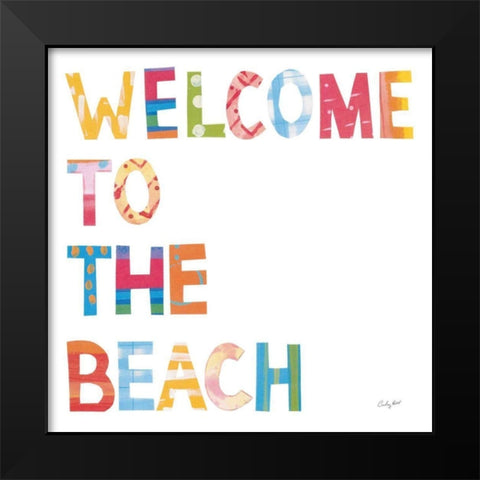 Sea Sand Sun III Black Modern Wood Framed Art Print by Prahl, Courtney