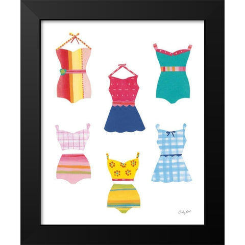 Sea Sand Sun V Black Modern Wood Framed Art Print by Prahl, Courtney