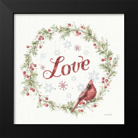 A Christmas Weekend VII Love Black Modern Wood Framed Art Print by Audit, Lisa