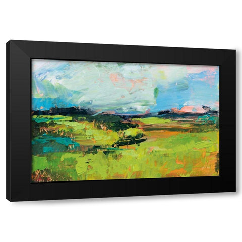 Quag Black Modern Wood Framed Art Print by Vertentes, Jeanette