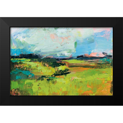 Quag Black Modern Wood Framed Art Print by Vertentes, Jeanette