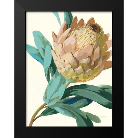 Jewel of the Garden I Black Modern Wood Framed Art Print by Nai, Danhui