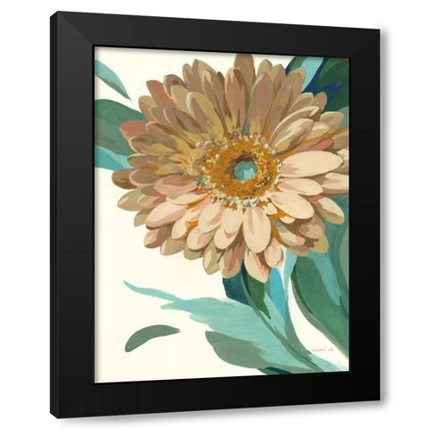 Jewel of the Garden II Black Modern Wood Framed Art Print with Double Matting by Nai, Danhui