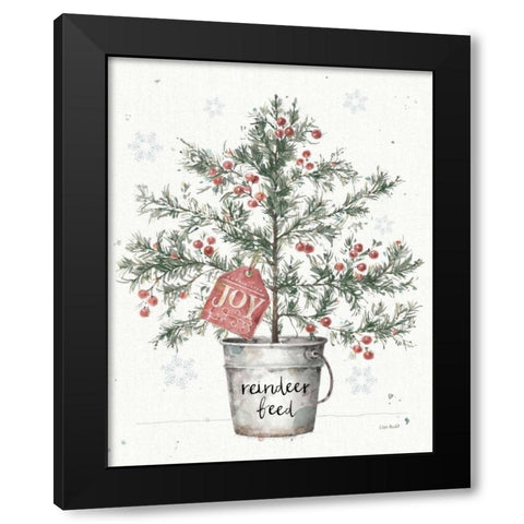 A Christmas Weekend III Greenery Black Modern Wood Framed Art Print with Double Matting by Audit, Lisa