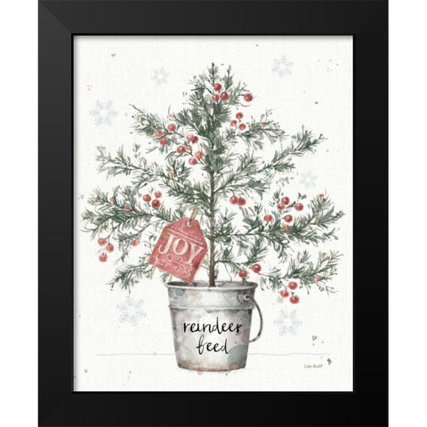 A Christmas Weekend III Greenery Black Modern Wood Framed Art Print by Audit, Lisa