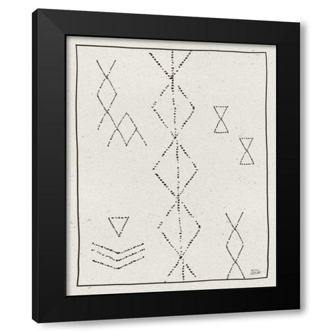 Nordic Geo IV Black Modern Wood Framed Art Print with Double Matting by Averinos, Melissa