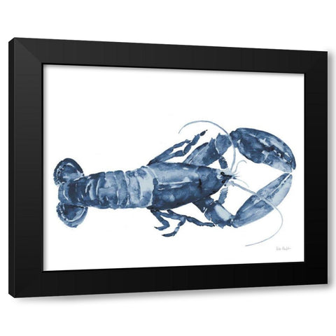 Beach House Kitchen Blue Lobster White Black Modern Wood Framed Art Print with Double Matting by Audit, Lisa