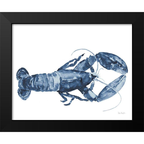 Beach House Kitchen Blue Lobster White Black Modern Wood Framed Art Print by Audit, Lisa