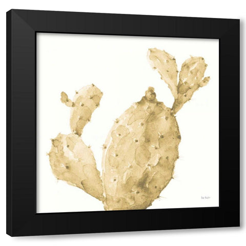 Mixed Greens XXXV Gold Black Modern Wood Framed Art Print with Double Matting by Audit, Lisa