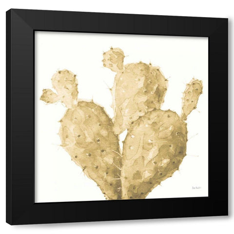 Mixed Greens XXXVI Gold Black Modern Wood Framed Art Print with Double Matting by Audit, Lisa