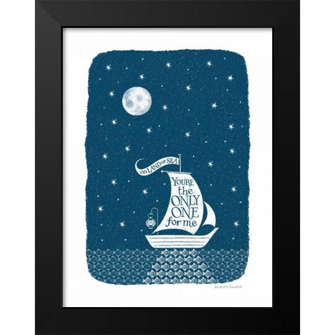 Starry Skies Black Modern Wood Framed Art Print by Snowdon, Alexandra