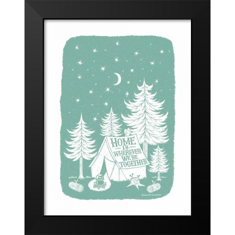 Home Together Black Modern Wood Framed Art Print by Snowdon, Alexandra