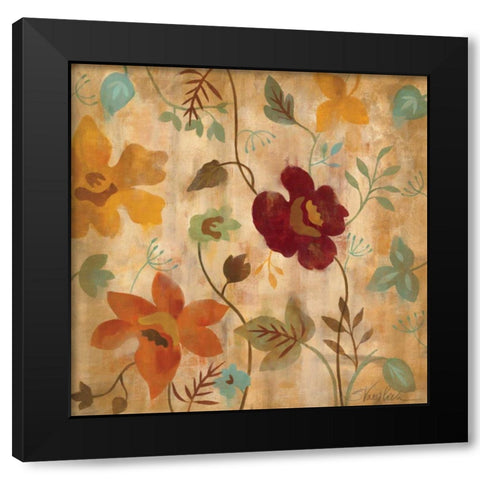 Antique Embroidery I Black Modern Wood Framed Art Print with Double Matting by Vassileva, Silvia