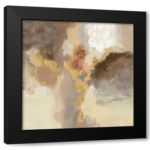 Sparkle Abstract I Black Modern Wood Framed Art Print by Vassileva, Silvia
