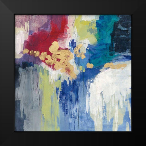 Sparkle Abstract III Black Modern Wood Framed Art Print by Vassileva, Silvia