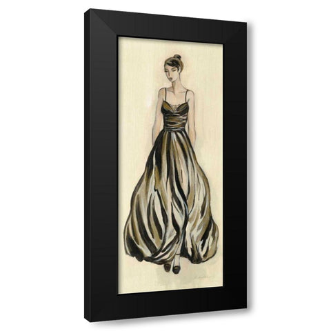 Evening Gown III Black Modern Wood Framed Art Print by Vassileva, Silvia