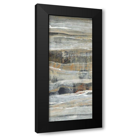 Spring Stream II Black Modern Wood Framed Art Print with Double Matting by Hristova, Albena